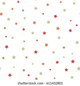 colorful Star seamless pattern. Repeating star background