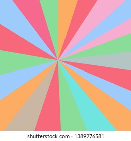 Colorful Star Or Sun Burst Abstract Pattern Background