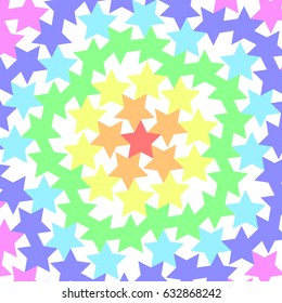 colorful star Tiled vector background abstract