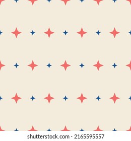 Colorful star vector illuatration seamless pattern background