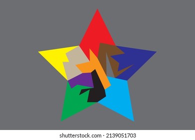 COLORFUL STAR WALLPAPER BACKGROUND AT THE BEGINNING OF RAMADHAN