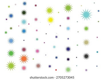 Fondo Abstractas de patrón de estallido estelar colorido
