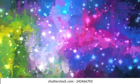 Colorful stardust space