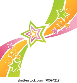 colorful stars background