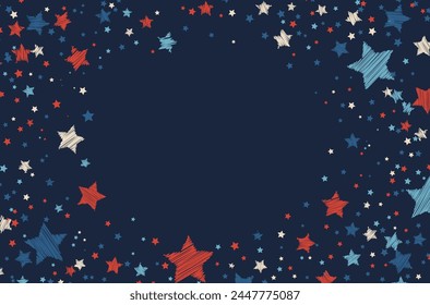 colorful stars confetti celebration decoration for party birthday event or anniversary festival concept horizontal