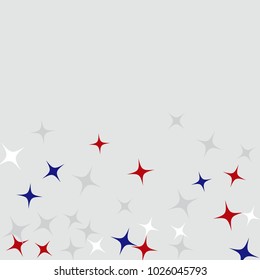 Colorful Stars Confetti, Mystery Sparkling Vector Background. Trendy Glowing Magic Glitter, Lights. Festive Falling Colorful Stars Confetti for Ads, Posters. 
