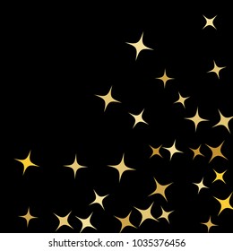 Colorful Stars Confetti, Mystery Sparkling Vector Background. Trendy Glowing Magic Glitter, Lights. Festive Falling Colorful Stars Confetti for Ads, Posters. 

