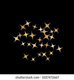 Colorful Stars Confetti, Mystery Sparkling Vector Background. Trendy Glowing Magic Glitter, Lights. Festive Falling Colorful Stars Confetti for Ads, Posters. 
