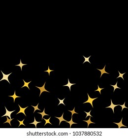 Colorful Stars Confetti, Mystery Sparkling Vector Background. Trendy Glowing Magic Glitter, Lights. Festive Falling Colorful Stars Confetti for Ads, Posters. 
