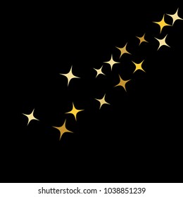Colorful Stars Confetti, Mystery Sparkling Vector Background. Trendy Glowing Magic Glitter, Lights. Festive Falling Colorful Stars Confetti for Ads, Posters. 
