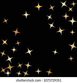Colorful Stars Confetti, Mystery Sparkling Vector Background. Trendy Glowing Magic Glitter, Lights. Festive Falling Colorful Stars Confetti for Ads, Posters. 
