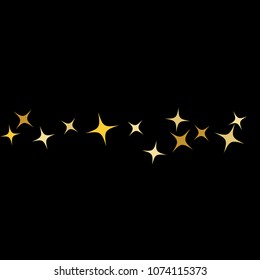 Colorful Stars Confetti, Mystery Sparkling Vector Background. Trendy Glowing Magic Glitter, Lights. Festive Falling Colorful Stars Confetti for Ads, Posters. 
