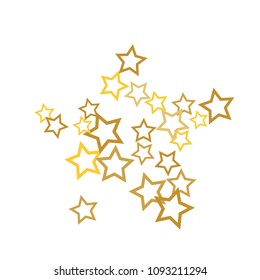 Colorful Stars Confetti, Mystery Sparkling Vector Background. Trendy Glowing Magic Glitter, Lights. Festive Falling Colorful Stars Confetti for Ads, Posters. 
