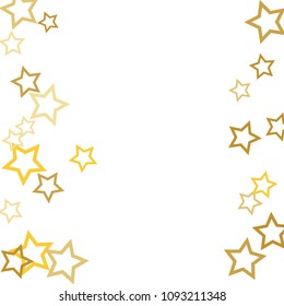 Colorful Stars Confetti, Mystery Sparkling Vector Background. Trendy Glowing Magic Glitter, Lights. Festive Falling Colorful Stars Confetti for Ads, Posters. 
