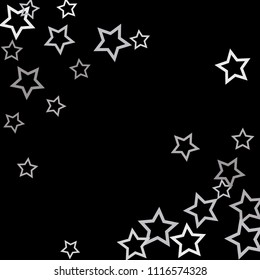 Colorful Stars Confetti, Mystery Sparkling Vector Background. Trendy Glowing Magic Glitter, Lights. Festive Falling Colorful Stars Confetti for Ads, Posters. 
