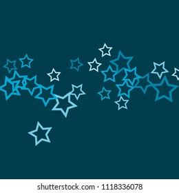 Colorful Stars Confetti, Mystery Sparkling Vector Background. Trendy Glowing Magic Glitter, Lights. Festive Falling Colorful Stars Confetti for Ads, Posters. 
