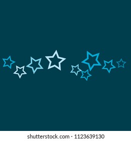 Colorful Stars Confetti, Mystery Sparkling Vector Background. Trendy Glowing Magic Glitter, Lights. Festive Falling Colorful Stars Confetti for Ads, Posters. 
