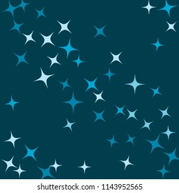 Colorful Stars Confetti, Mystery Sparkling Vector Background. Trendy Glowing Magic Glitter, Lights. Festive Falling Colorful Stars Confetti for Ads, Posters. 
