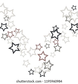 Colorful Stars Confetti, Mystery Sparkling Vector Background. Trendy Glowing Magic Glitter, Lights. Festive Falling Colorful Stars Confetti for Ads, Posters. 
