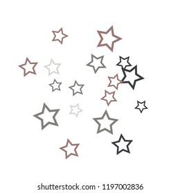Colorful Stars Confetti, Mystery Sparkling Vector Background. Trendy Glowing Magic Glitter, Lights. Festive Falling Colorful Stars Confetti for Ads, Posters. 
