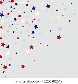 Colorful Stars Confetti, Mystery Sparkling Vector Background. Trendy Glowing Magic Glitter, Lights. Festive Falling Colorful Stars Confetti for Ads, Posters. 
