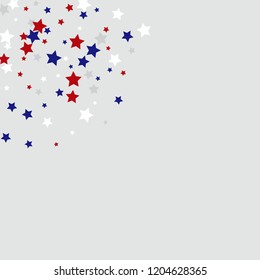 Colorful Stars Confetti, Mystery Sparkling Vector Background. Trendy Glowing Magic Glitter, Lights. Festive Falling Colorful Stars Confetti for Ads, Posters. 
