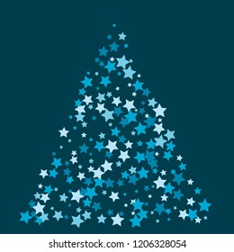 Colorful Stars Confetti, Mystery Sparkling Vector Background. Trendy Glowing Magic Glitter, Lights. Festive Falling Colorful Stars Confetti for Ads, Posters. 
