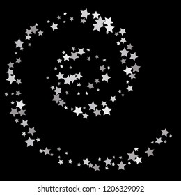 Colorful Stars Confetti, Mystery Sparkling Vector Background. Trendy Glowing Magic Glitter, Lights. Festive Falling Colorful Stars Confetti for Ads, Posters. 
