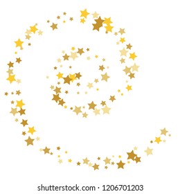 Colorful Stars Confetti, Mystery Sparkling Vector Background. Trendy Glowing Magic Glitter, Lights. Festive Falling Colorful Stars Confetti for Ads, Posters. 
