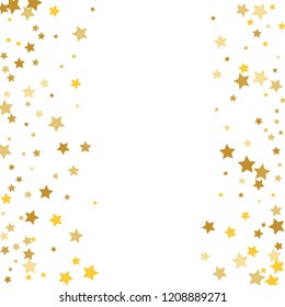 Colorful Stars Confetti, Mystery Sparkling Vector Background. Trendy Glowing Magic Glitter, Lights. Festive Falling Colorful Stars Confetti for Ads, Posters. 
