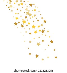 Colorful Stars Confetti, Mystery Sparkling Vector Background. Trendy Glowing Magic Glitter, Lights. Festive Falling Colorful Stars Confetti for Ads, Posters. 
