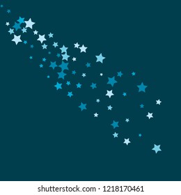 Colorful Stars Confetti, Mystery Sparkling Vector Background. Trendy Glowing Magic Glitter, Lights. Festive Falling Colorful Stars Confetti for Ads, Posters. 
