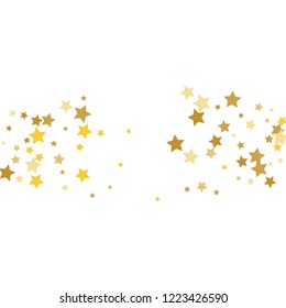 Colorful Stars Confetti, Mystery Sparkling Vector Background. Trendy Glowing Magic Glitter, Lights. Festive Falling Colorful Stars Confetti for Ads, Posters. 
