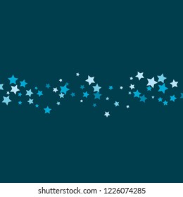 Colorful Stars Confetti, Mystery Sparkling Vector Background. Trendy Glowing Magic Glitter, Lights. Festive Falling Colorful Stars Confetti for Ads, Posters. 
