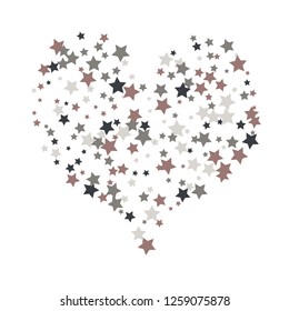 Colorful Stars Confetti, Mystery Sparkling Vector Background. Trendy Glowing Magic Glitter, Lights. Festive Falling Colorful Stars Confetti for Ads, Posters. 
