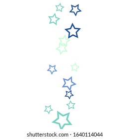 Colorful Stars Confetti, Mystery Sparkling Vector Background. Trendy Glowing Magic Glitter, Lights. Festive Falling Colorful Stars Confetti for Ads, Posters. 
