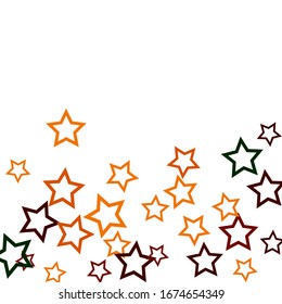 Colorful Stars Confetti, Mystery Sparkling Vector Background. Trendy Glowing Magic Glitter, Lights. Festive Falling Colorful Stars Confetti for Ads, Posters. 
