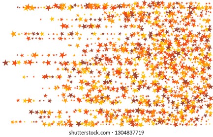 Colorful stars confetti. Vector cosmic abstract frame background. Christmas, new year celebration, birthday party, carnival or festival glamour design.