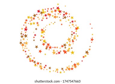 Colorful stars confetti. Vector cosmic abstract frame background. Christmas, new year celebration, birthday party, carnival or festival glamour desig