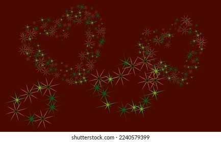 Colorful stars confetti. Vector cosmic abstract frame background. Christmas, new year celebration, birthday party, carnival or festival glamour design.
