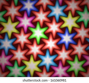 Colorful stars, geometric seamless pattern, vector mosaic background 