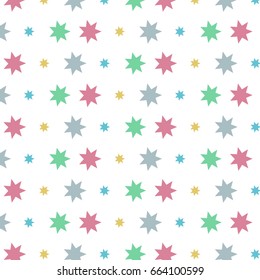Colorful stars pattern