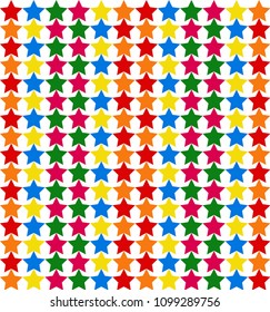 Colorful Stars Pattern Background