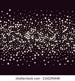 Colorful stars scattered horizontally. Isolated gradient stellar elements.
  Pearl nacre shine.

 Iridescent festive  celebration vector template