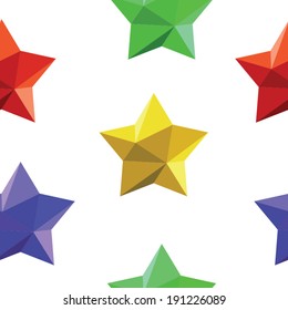 Colorful Stars Seamless Pattern