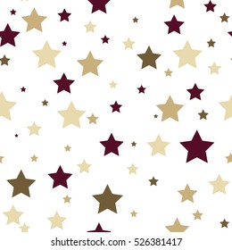 Colorful stars seamless pattern