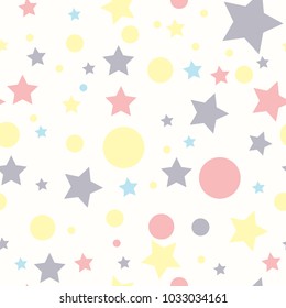 Colorful stars seamless pattern. vector illustration eps10