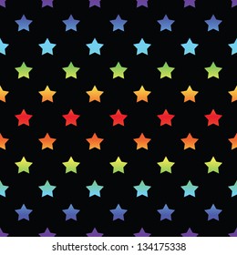 Colorful stars seamless pattern. Vector illustration EPS10