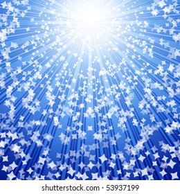 Colorful stars vector background