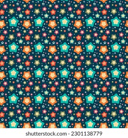 Fondo transparente vectorial de estrellas coloridas